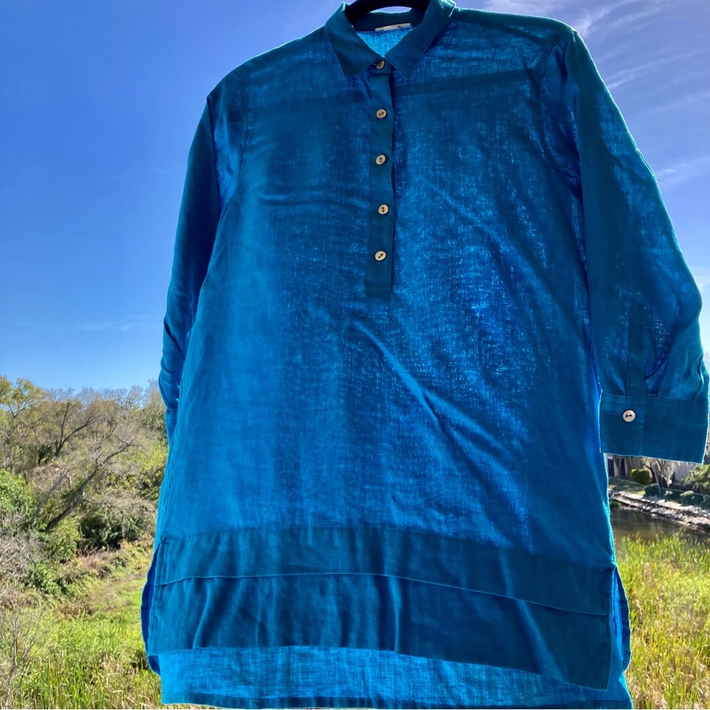 J. Jill Blue Blouse